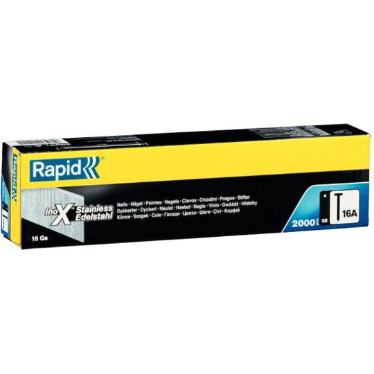 Rapid 16A Dyckert ruostumaton 38 mm, 2000 kpl:n pakkaus