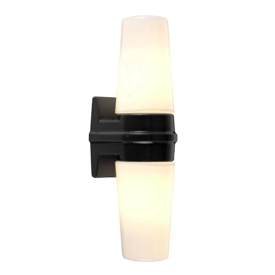 Ifö Electric Bernadotte Seinävalaisin 2x40W, E14, IP44 Musta