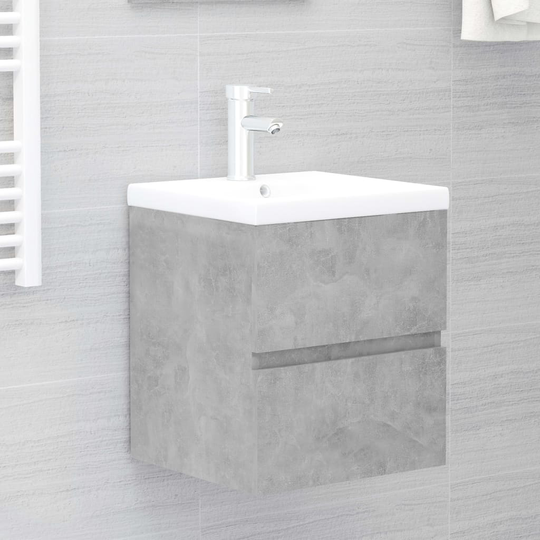 vidaXL Allaskaappi betoninharmaa 41x38,5x45 cm lastulevy