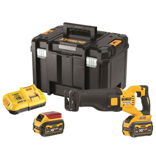 Dewalt DCS389X2-QW Akkupuukkosaha sis. akun ja laturin