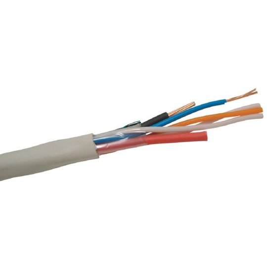 Nexans FLQQBR Hälytyskaapeli 7.5 mm ulkohalkaisija, valkoinen 1 m, leikattu