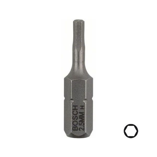 Bosch HEX Ruuvikärjet HEX2,5 3kpl 25mm