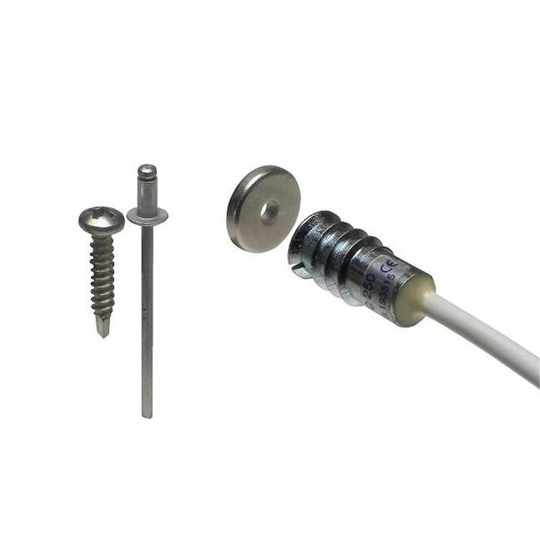 Alarmtech MC 250-M14 Magneettikytkimet 2 m kaapeli, 1 avautuva kytkin