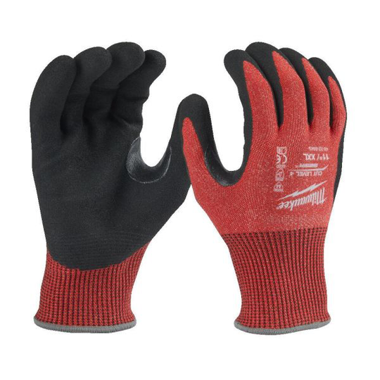 Milwaukee 4932479915 Viiltosuojakäsine nitriiliupotetut, CL4/D XXL/11
