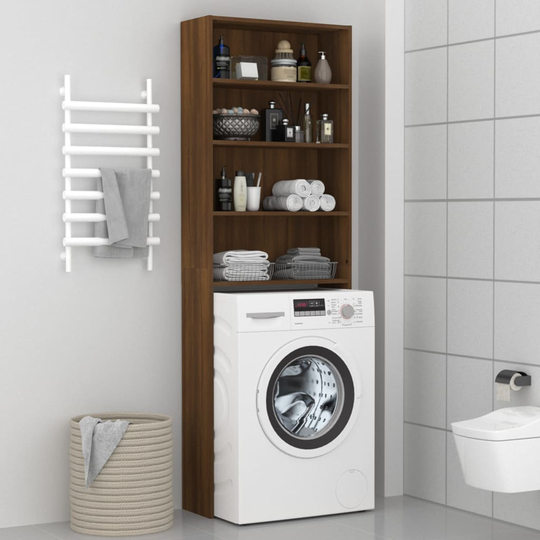 vidaXL Pesukonekaappi ruskea tammi 64x24x190 cm