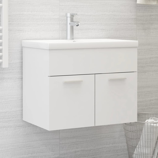 vidaXL Allaskaappi valkoinen 60x38,5x46 cm lastulevy