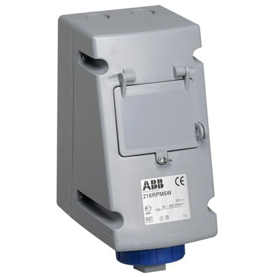 ABB 2CMA168205R1000 Seinäpistorasia automaattisulakkeilla, musta IEC-virta: 16 A