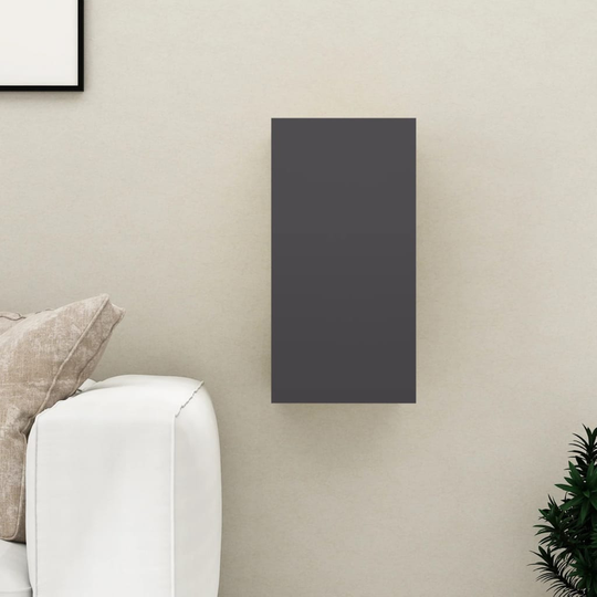 vidaXL TV-taso harmaa 30,5x30x60 cm lastulevy