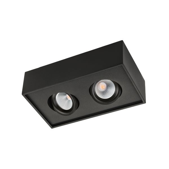 SG Armaturen Cube Lux Alasvalo LED, 2x7W, 2700K
