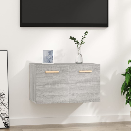 vidaXL Seinäkaappi harmaa Sonoma 60x36,5x35 cm tekninen puu